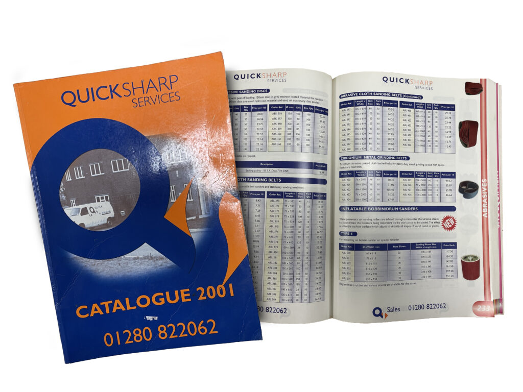 Quicksharp Catalogue from 2001